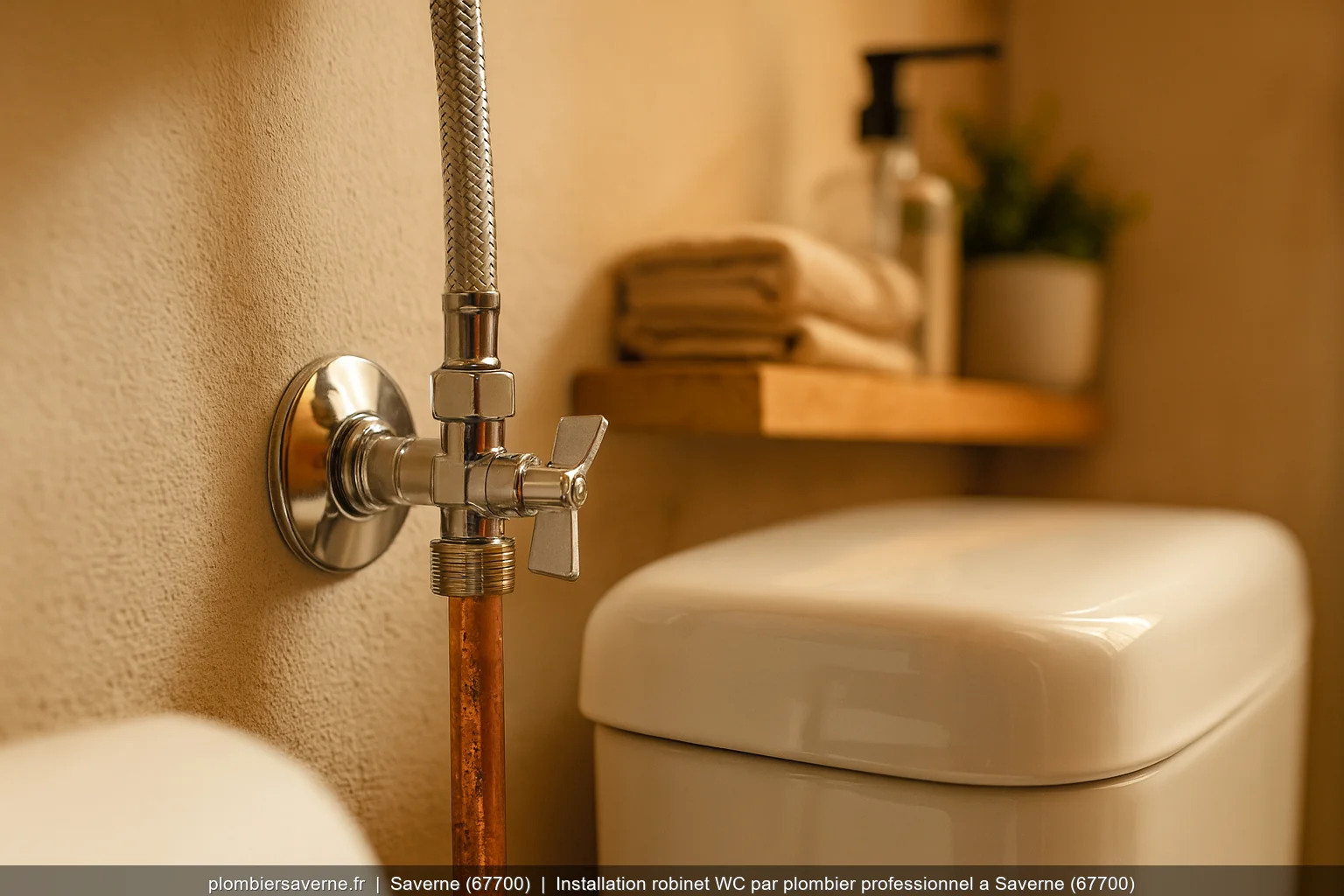 Installation robinet WC par plombier professionnel a Saverne (67700)